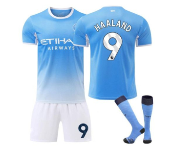 Manchester City 2026/27  hazai gyermek mezgarnitúra Haaland felirattal