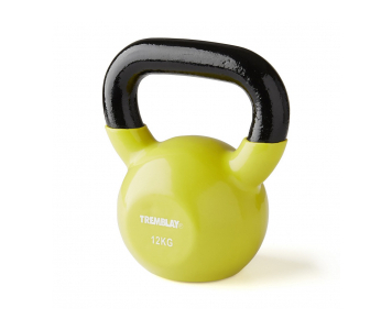            Vinyl kettlebell  öntöttvas  - 12 kg - Sárga - TREMBLAY