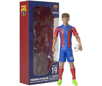Barcelona Lamine Yamal 20cm-es akciófigura labdával