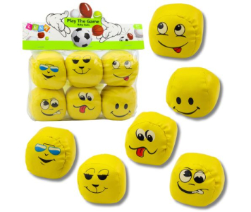 Puha soft labdák Sárga 6 db-os Szett 7cm
