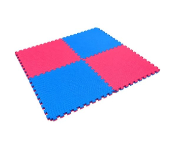 Puzzle tatami sportszőnyeg 100x100x2 cm LEE piros-kék