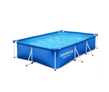 Bestway AMALFI szögletes fémvázas medenceszett 300 x 201 x 66 cm