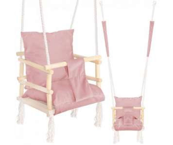 Gyermekhinta párnákkal pink