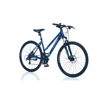 Corelli Riviera 2.0 könnyűvázas női crosstrekking kerékpár 18" Kék-Türkiz