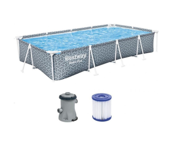 BESTWAY Steel Pro Fémvázas medence szett, 366 x 201 x 66 cm 561FV