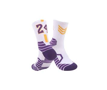   Crew Socks kosárlabda zokni fehér lila