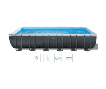 INTEX Ultra XTR Rectangular Frame Medence szett, 732 x 366 x 132 cm 26364NP