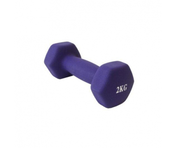 Egykezes súlyzó, neoprén bevonatos, 2 kg, Salta