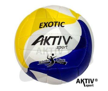 Röplabda EXOTIC méret: 5 fehér-kék-sárga