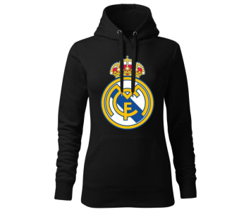 Real Madrid szurkolói női kapucnis pamut pulóver