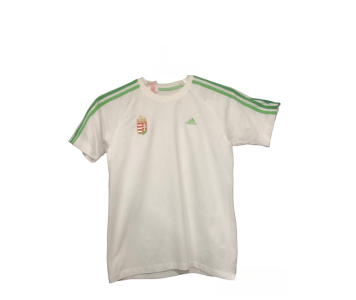 Adidas Hungary pamut gyerek póló hímzett címerrel 