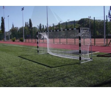 ALUMÍNIUM LABDARUGÓ KAPU 5X2 M-ES ELLENSÚLYOS,GURÍTHATÓ, TŰZIHORGANYZOTT VAS