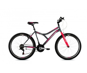 Capriolo Diavolo 600 26" női MTB kerékpár 17" Grafit-Rózsaszín 2020