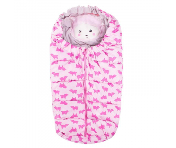 Barikás gyermek bundazsák pink