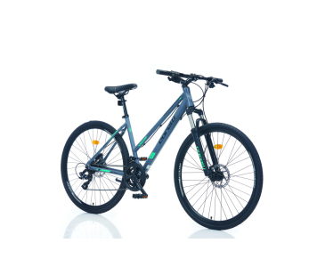 Corelli Riviera 2.0 könnyűvázas női crosstrekking kerékpár 18" Grafit-Türkiz