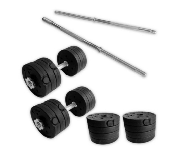 Iron Bar multifunkciós súlyzókészlet fém rúddal, Salta - 50 kg