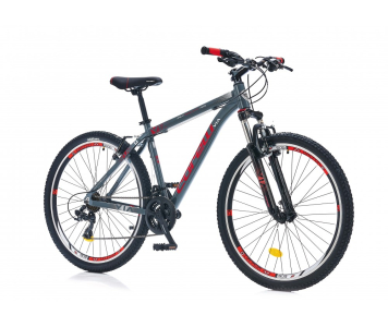 Corelli Via 1.0 MTB könnyűvázas kerékpár 18" Grafit-Piros