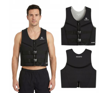 Biztonsági mellény AQUASTIC Omni 50N neoprén fekete