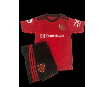 Manchester United 2022/23 gyermek mezgarnitúra Rashford felirattal 