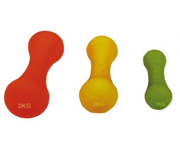 2x3kg-os neopren bevonatú súlyzó