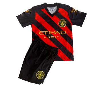 Manchester City 2022/23 váltó mezgarnitúra De Bruyne felirattal 