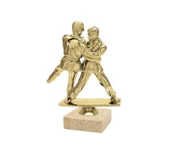 Judo (pár) sportfigura, 12 cm