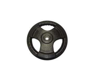  Súlytárcsa, 31 mm, gumírozott, 15 kg 