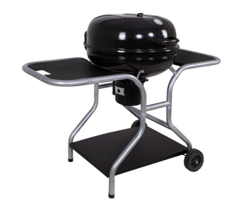 KERTI GRILL KIEGÉSZÍTŐK NÉLKÜLI 100X125 CM-ES FASZÉN POLCCAL ÉS FEDÉLLEL