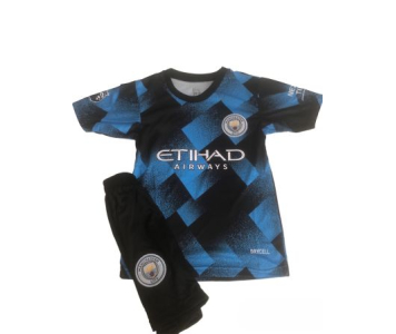 2023/2024 Manchester City replika gyerekmezgarnitúra, Haaland felirattal 