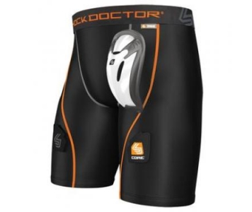 Rövidnadrág Hockey Short Herevédő Suspenzor